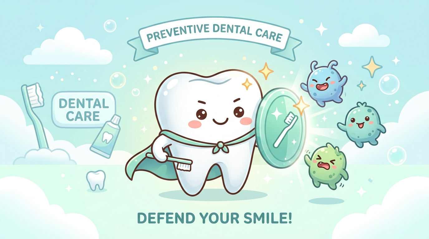 A_cheerful_cartoon_tooth_character_holding_a_prote-1781330280272